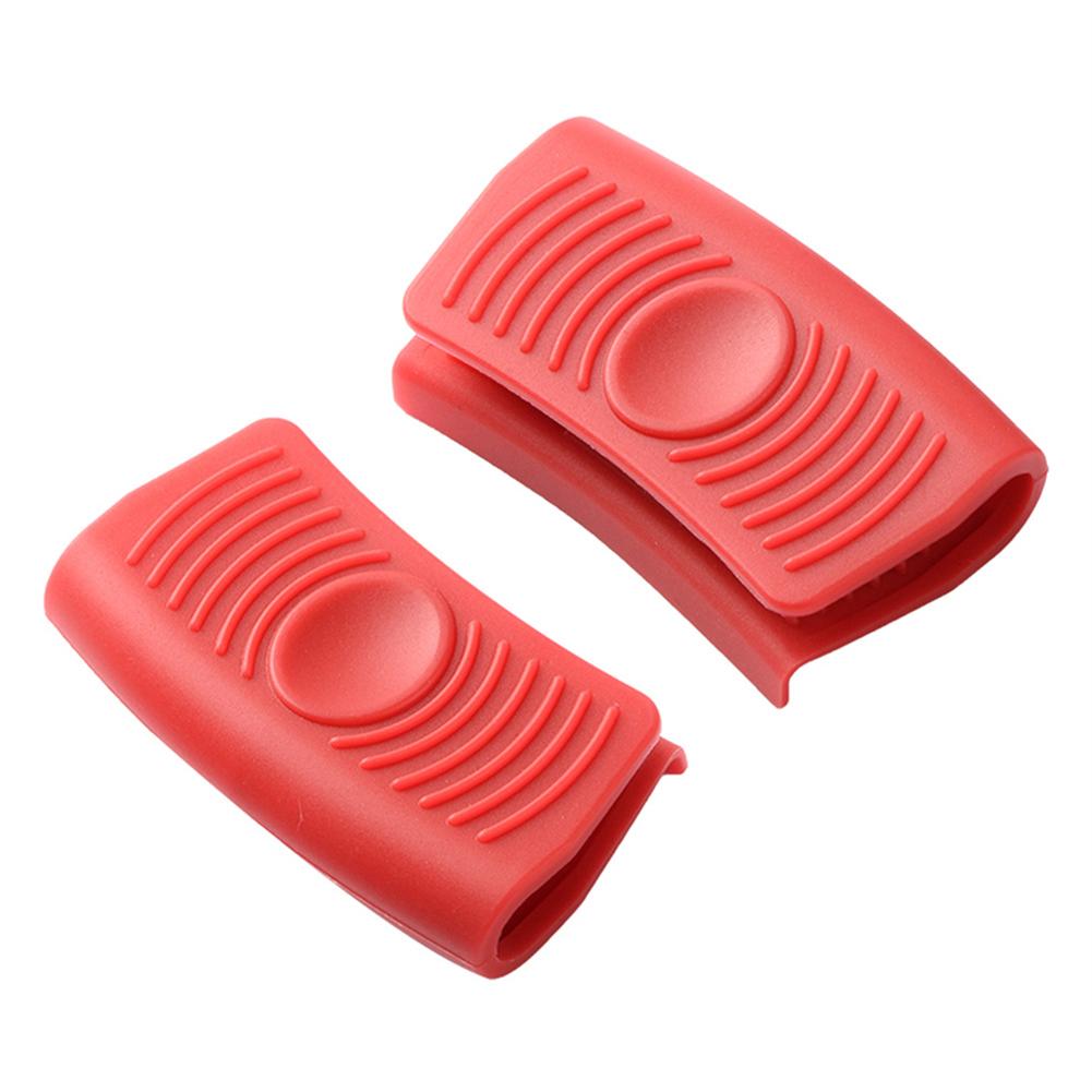 8Pcs Silicone Pan Handle And Pot Grips Heat Resistant Cover For Frying Cookware Parts Unique Kitchen Tools Cookware Parts