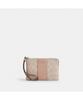 Coach Corner Zip Wristlet In Signature Canvas With Stripes Cw854 Svpwh