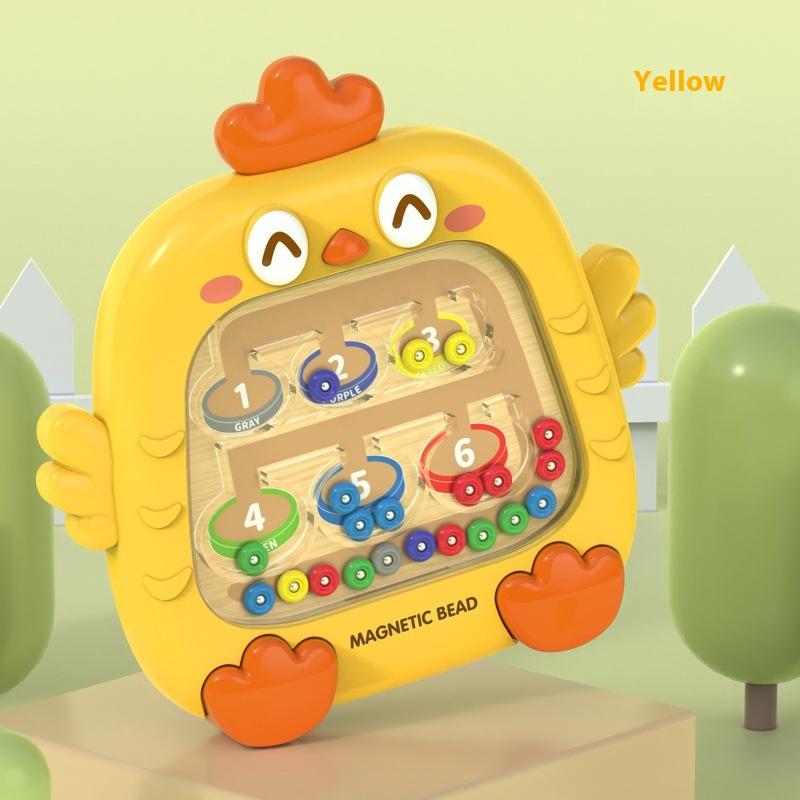 Chicken magnetic brush drawing board, baby logical thinking exercise, children's educational toys, focusing on children's mental development