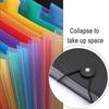 12 Pockets Rainbow Expanding File Folder,A4 Letter Size Documents Organizer,Portable Accordion Folder,Desk Storage for School