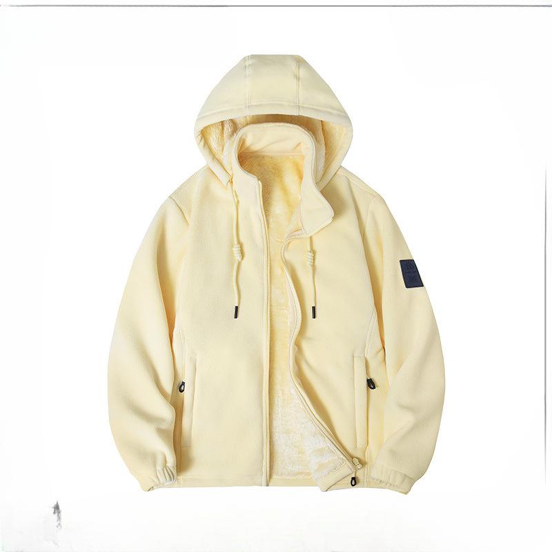 Autumn and Winter Fleece Clothes Couple Lamb Fleece Fleece Clothes Thickened Coat Couple Fleece Fleece Fleece Jacket