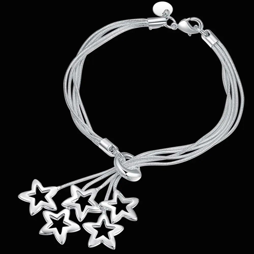 925 Silver Twisted Rope Bracelet 4MM Unisex Chain Fashion Jewelry for Women Men High Quality Durable