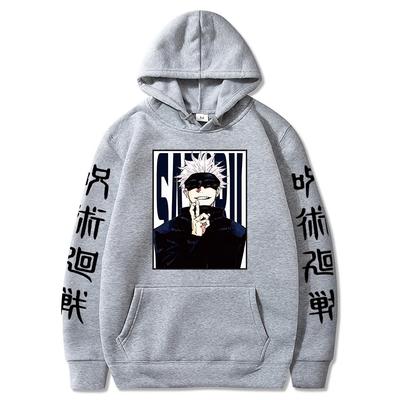 Japanese Anime Hoodies Jujutsu Kaisen Satoru Gojo Graphic Hoodie Anime Streetwear Harajuku Sweatshirts Male Tops