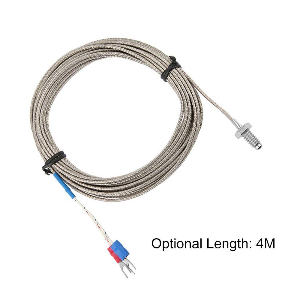 M6 Screw Thread K Type Thermocouple 2 Wire 0-400℃ Thermocouple Probe Fast Response 4M/5M Temperature Sensor 3D Printers