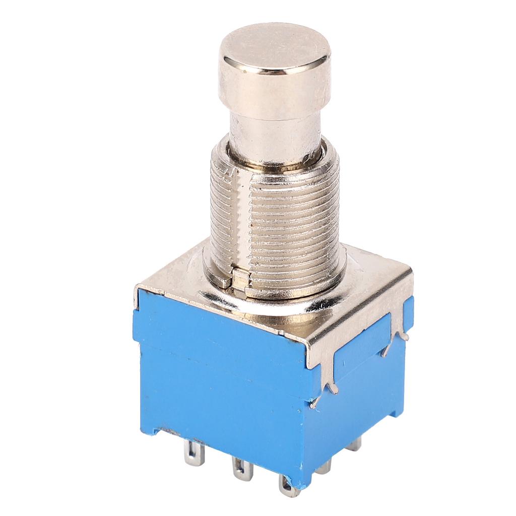 9?Pin Gitarpedalboksbryter Metall PVC Høy Temperaturbestandig for LydutstyrBlå