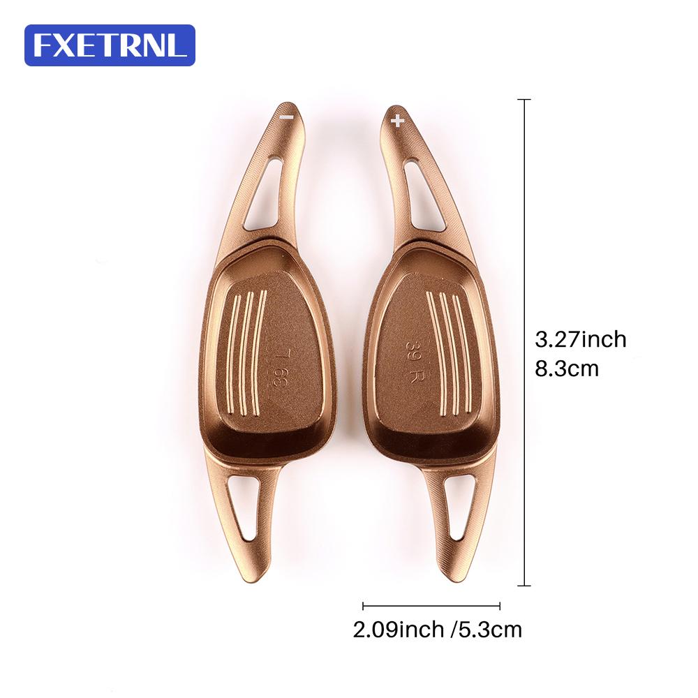 Bronze Aluminum Alloy Steering Wheel Paddle Shifter Extensions For Seat Leon&Cupra Leon/Formentor/Ateca 2021 2022 2023 2024 2025