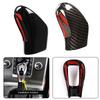 Replacement Gear Head Knob Cover Trim for Volvo XC60 S60 V40 2013 2017 ABS Carbon Fiber Easy Installation Classy Decor Style