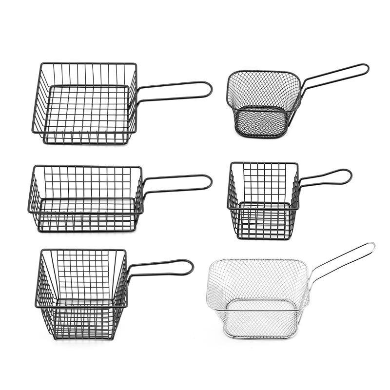 Iron-Fry Basket: French Fry & Fried Chicken Snack Holder