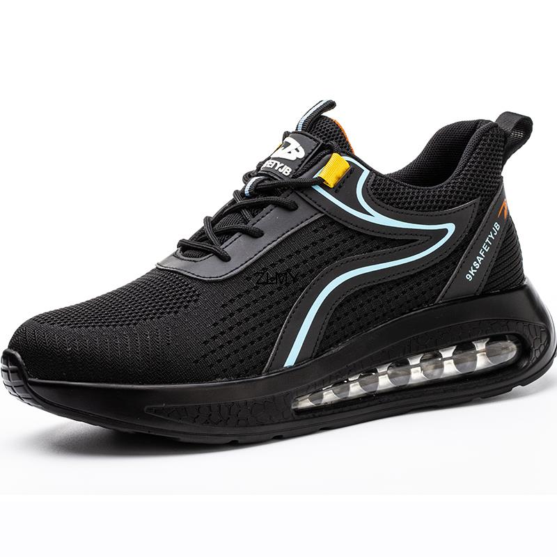 High Top Men Safety Shoes Steel Toe Sneakers Man Puncture Proof Work Safety Boots Anti-smash Work Shoes Breathable Security Boot