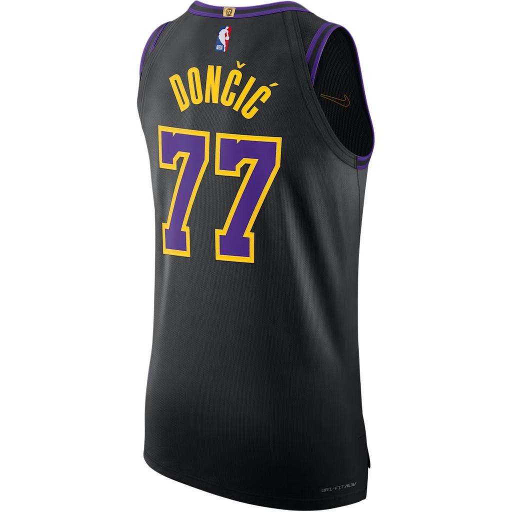 Nike Dri-FIT ADV NBA Los Angeles Lakers City Edition Authentic Jersey 'Black' Men's DX8763-014