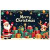 Holiday Celebration Background Candle Santa Background Merry Christmas Banner Reindeer Xmas Event Backdrop For Xmas Event Indoor