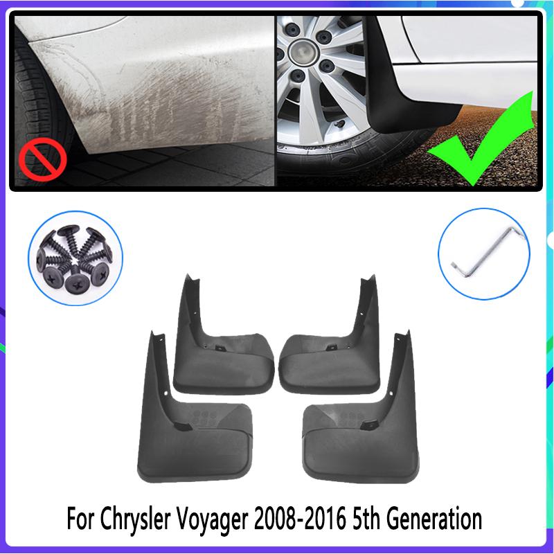 Bilskvettlapper for Chrysler Voyager 2008~2016 2009 2010 2011 2012 2013 Skjermsprutbeskyttere Skjermer Mudflaps Auto