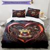 3pcs Duvet Cover Set (1*Duvet Cover + 2*Pillowcase, Without Core), Go Ahead Eagles Print Soft All‑Season Bedding Set, Home Bedroom Decor Gift