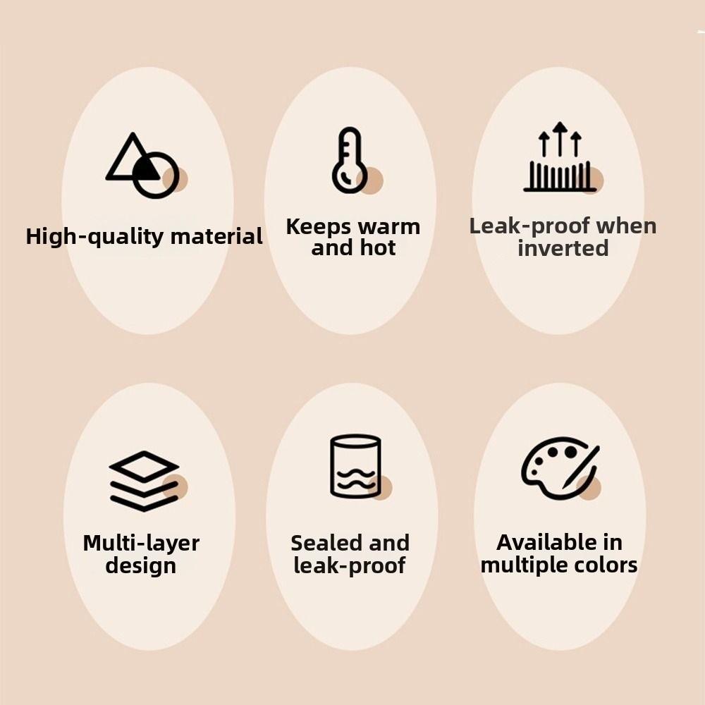 Vacuum Insulated Stainless Steel Thermal Mug 600ML Fashion Thermos Cup  Drinking Utensils