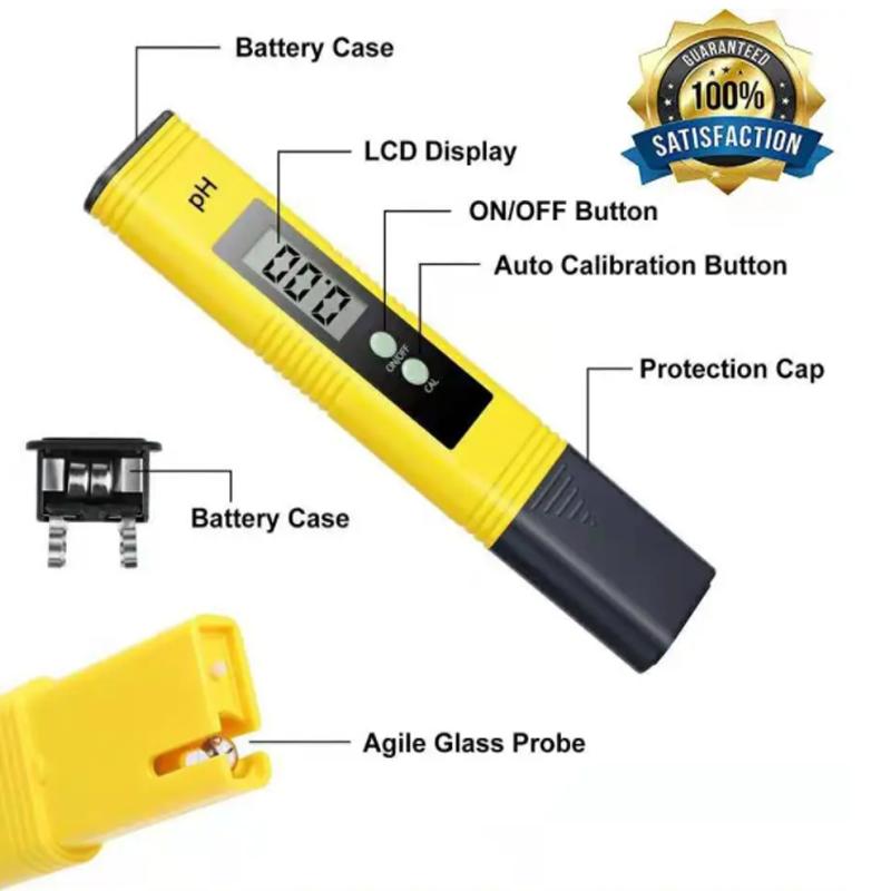 Digital PH Meter Tester Temperature Pen Water Purity PPM Filter Hydroponic for Aquarium Swimming Pool Water Monitor