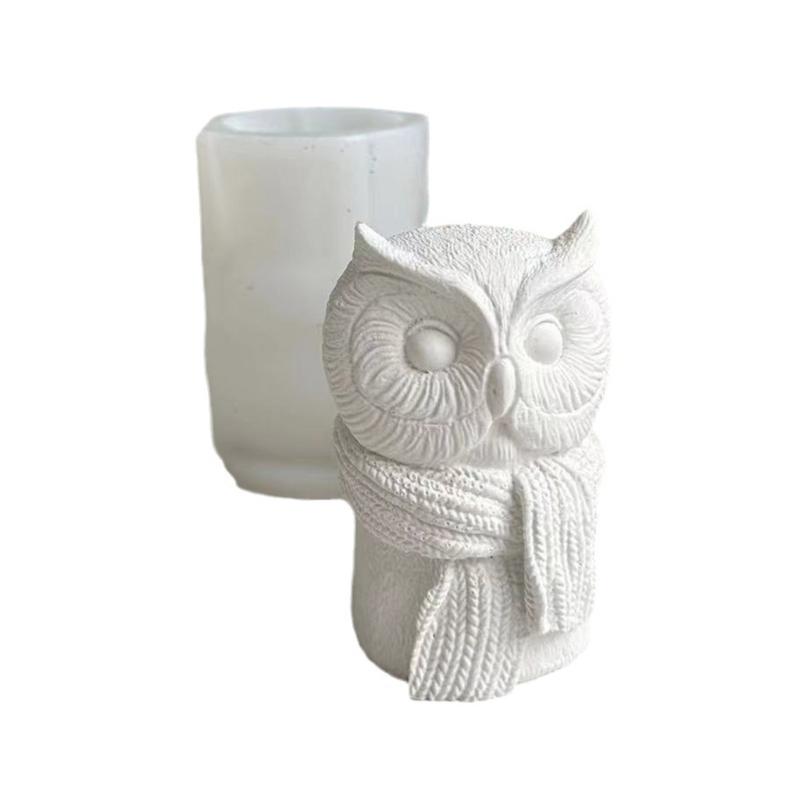 Soap Molds Candle Moulds Small Owl Shaped Silicone Crafts Mould Silicone Material Perfect Gift for Hand-Making Lover