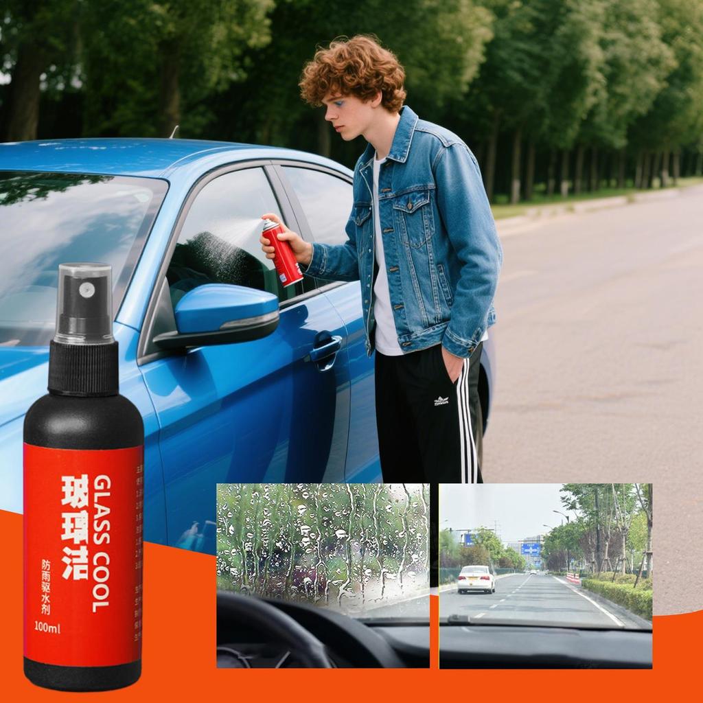 100ml Car Glass Water Repellent Spray Windshield Coating Hydrophobic Rainproof Coating Spray Auto Glass Waterproof Agent