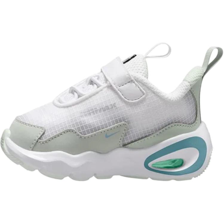 

New Nike Air Max Nova Abrasion Resistant Low Top Toddler Shoes White Green Infant And Toddler FN4461-105 26