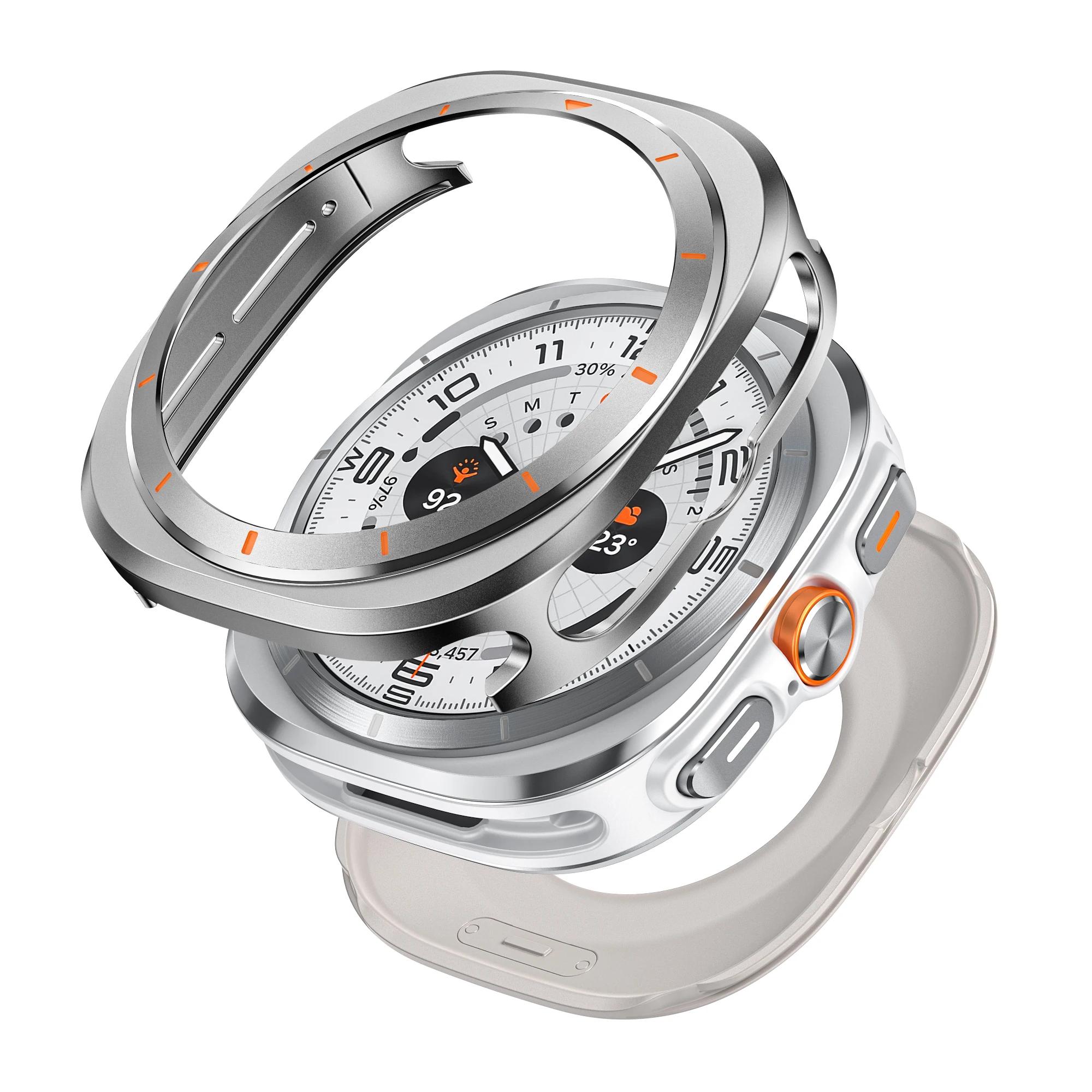 

Розкішний алюмінієвий корпус для Samsung Galaxy Ultra Watch 47 мм Металева кришка Захисне скло для samsung galaxy 7 ultra 47 Аксесуари Galaxy Ultra 47mm