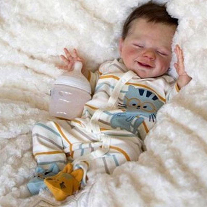 18 Inch Rebirth Doll RebornBaby Glue Body Simulation Baby Doll