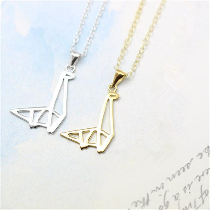 

Ожерелье для девочек динозавр серебряный