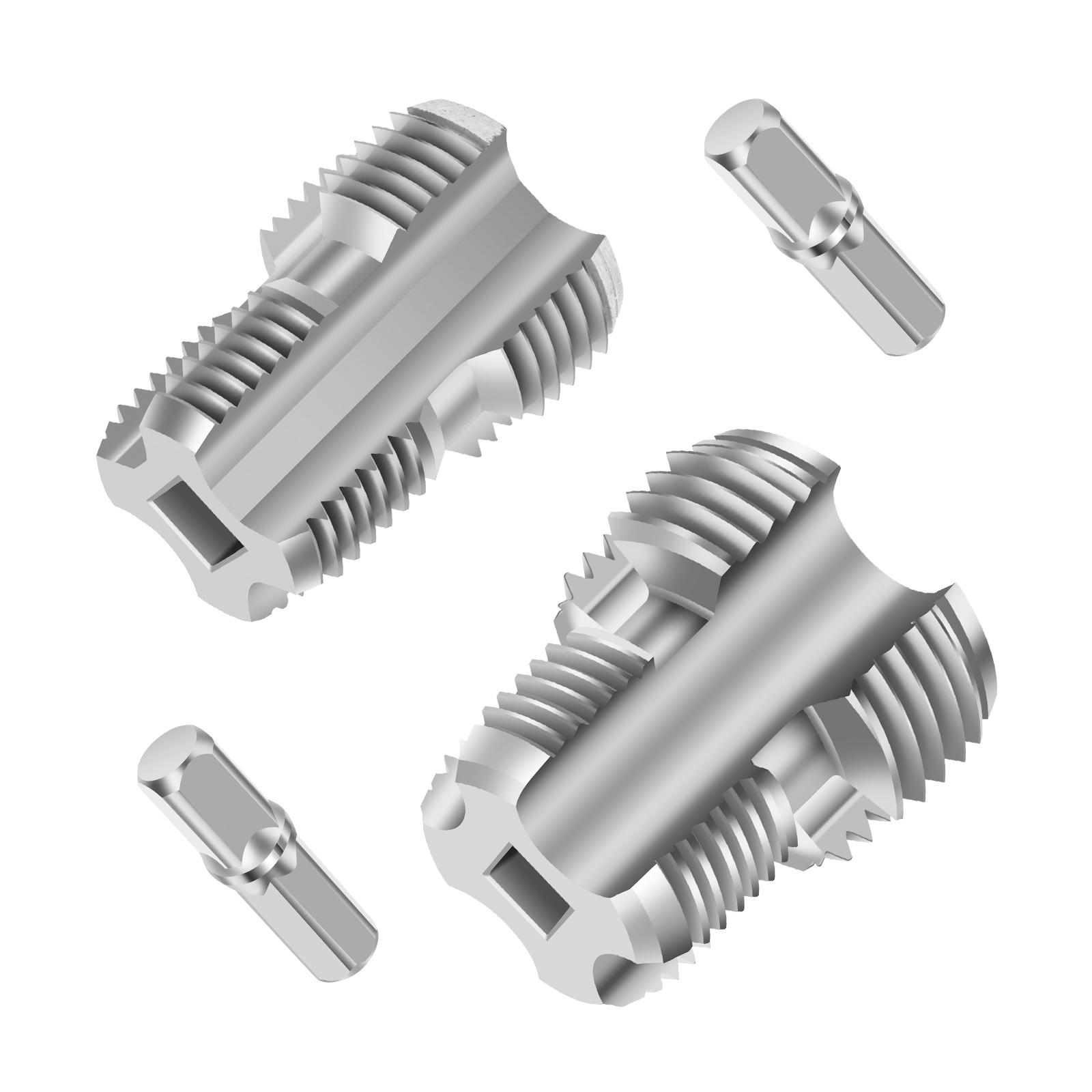 

2/4Pcs Pipe Internal Thread Opener 1/2 Inch 3/4 Inch 1 Inch Carbon Steel PVC Thread Maker Tool Universal for Water Pipe Plastic