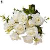 1 Bouquet 5 Branches European Style Artificial Royal Rose Home Room Decor Flowers