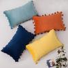 Nordic Style Solid Color Tassel Pillow Cover Short Plush Cushion Covers Bedroom Sofa Decorative Pillowcase Bohemian Style Gift Cushion Covers
