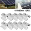 Grampo Solar Médio 10Pcs 3mm Espessura Conexão Painel Solar