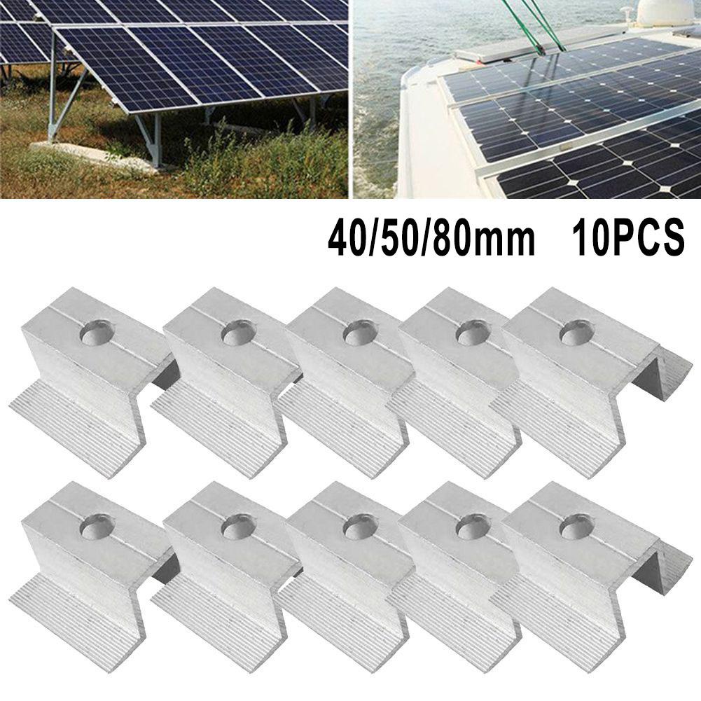 Grampo Solar Médio 10Pcs 3mm Espessura Conexão Painel Solar