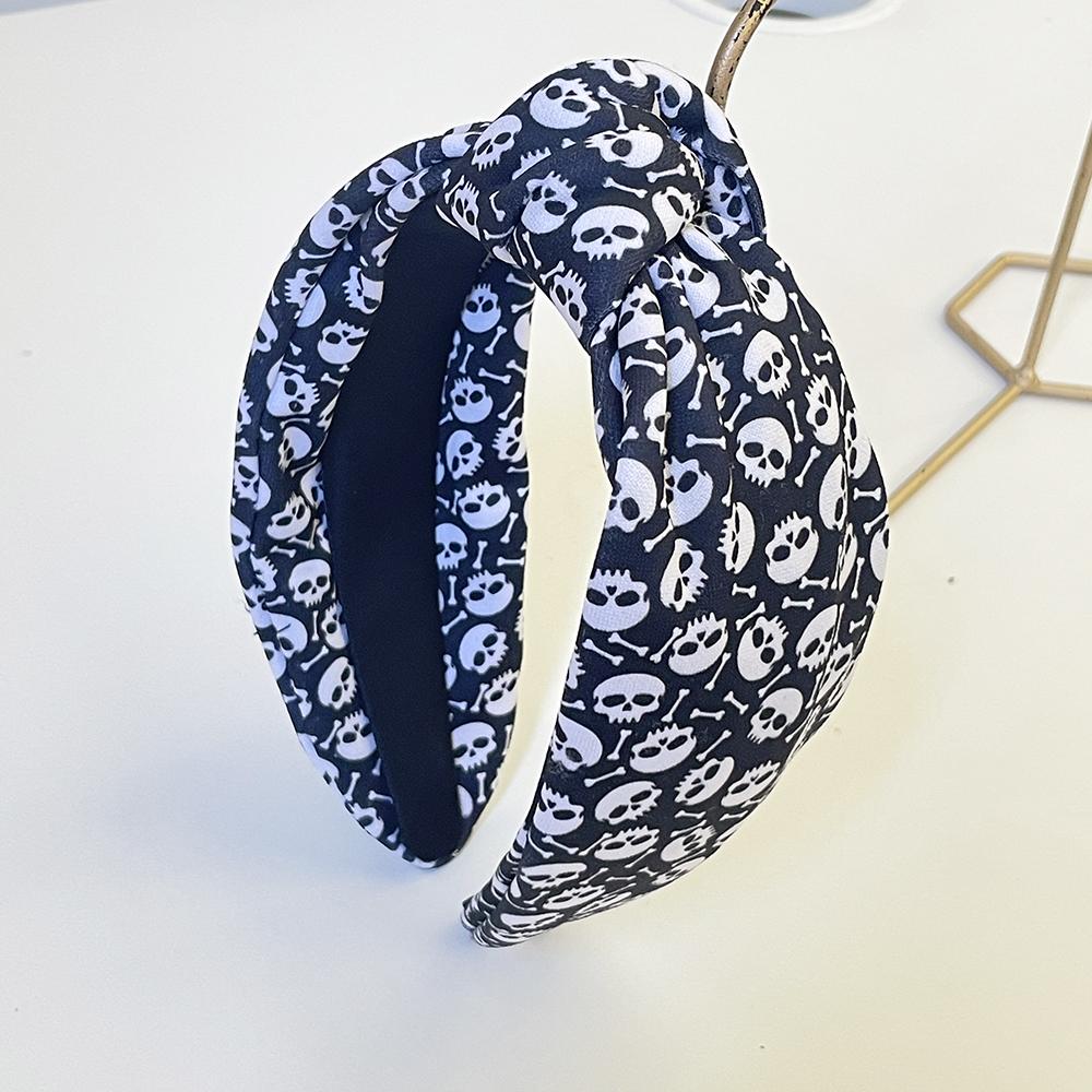 Halloween Ghost Skull Knot Padded Hairband Headband Adult Hair Accessories Hair Jewley