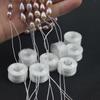 White Pearl Polyester Beaded String for DIY Jewelry: Bracelet & Necklace Making