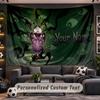 Courage the Cowardly Dog Personalized Tapestry Support Custom Name, Wall Art Home Decoration