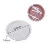 ABWR-Round Plate Silicone Mold Fruit Disc Tea Tray UV Resin Mould Gypsum Cement Mold Jewelry Tools 4Piece