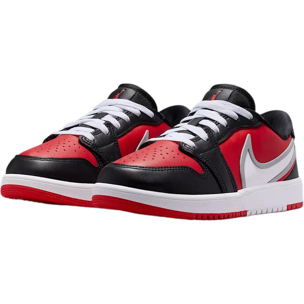 Jordan 1 Basso RM Moda Confortevole Durevole Scarpe da Skate Basse per Bambini Sneakers per Bambini Rosso Nero HQ2024-600