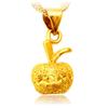 Gold-Plated Women's Christmas Peace Apple Pendant - Copper Jewelry Accessories