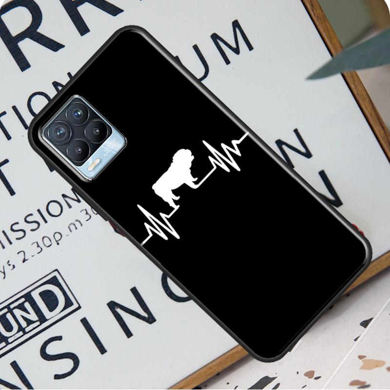 English Bulldog Heartbeat For OnePlus 9 Pro 8T 9R Nord 2 Phone Case For Realme 6 7 8 Pro 8i GT Master GT Neo 2 C21
