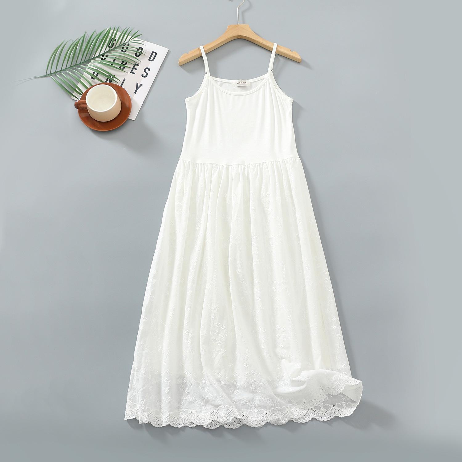 

Вышитое летнее платье феи с высокой талией и хлопковой подкладкой One Size