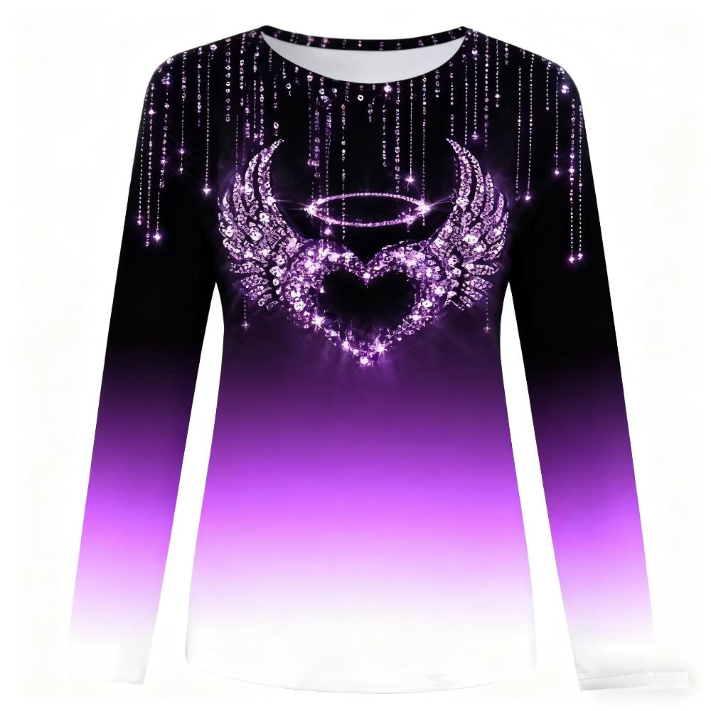 S-5XL Women Autumn and Winter Clothes Casual Long Sleeve Tops Ladies 3D Printed Shirts Loose Tunic T-shirts Pullover Blouses