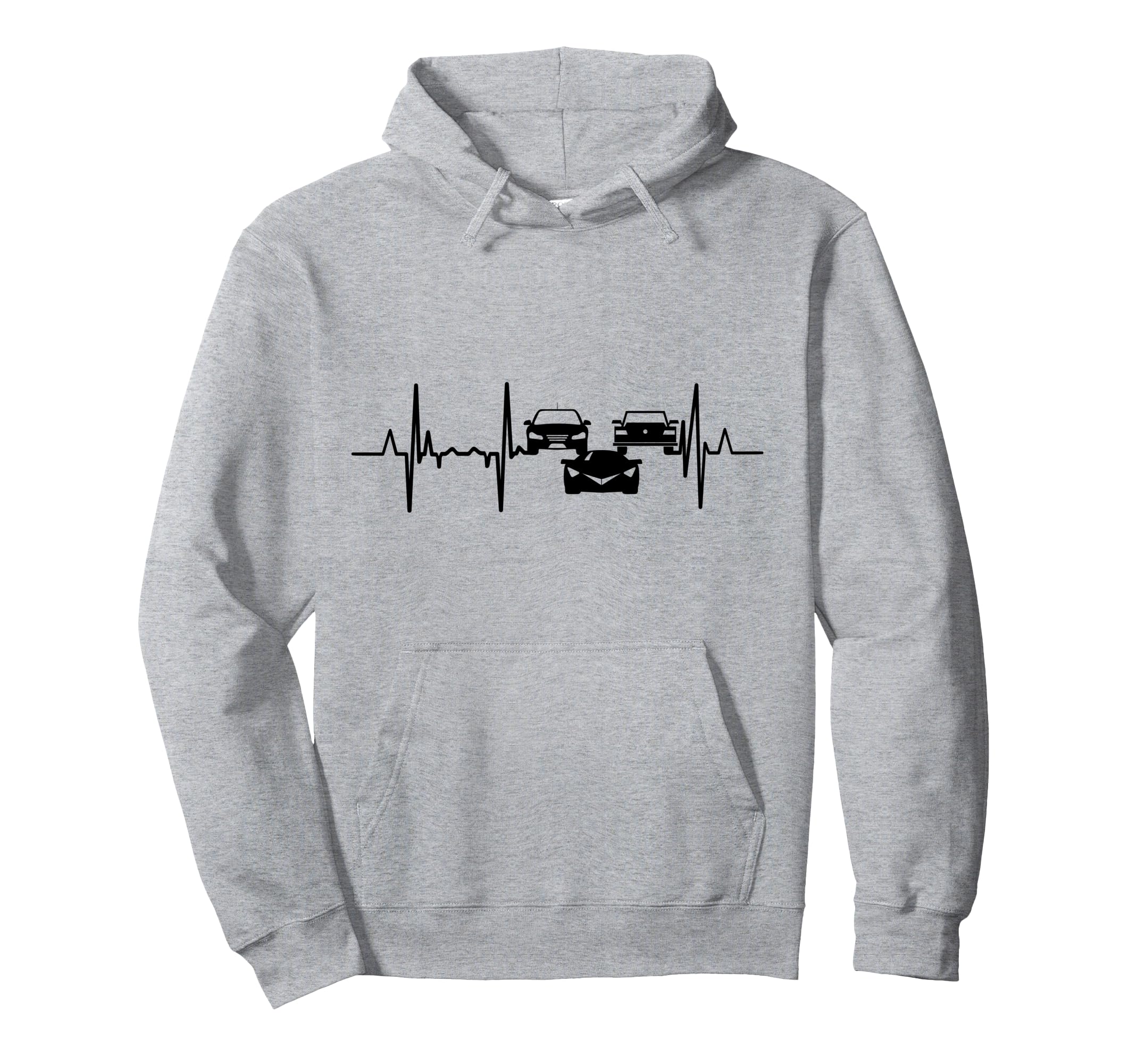 

Sports Car Heartline Heartbeat Hoodie чёрный