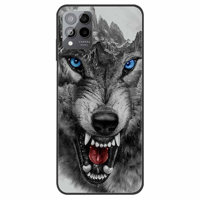 Case For T-Mobile REVVL 6 5G Animals Soft Silicone TPU Phone Back Cover for T-Mobile Revvl 6 Pro 5G Coque Protective Wolf Cat