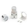 SNS SAR2000-02 1/4"PT Female Thread Air Pressure Regulator 0.05-0.85 MPa Adjustable, Bracket, Gauge