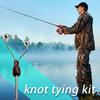 Stainless Steel+ceramic Fly Tying Bobbin Holder Portable Adjustable Thread Bobbin Fishing Fly Lure Baits Making Tools Equipment