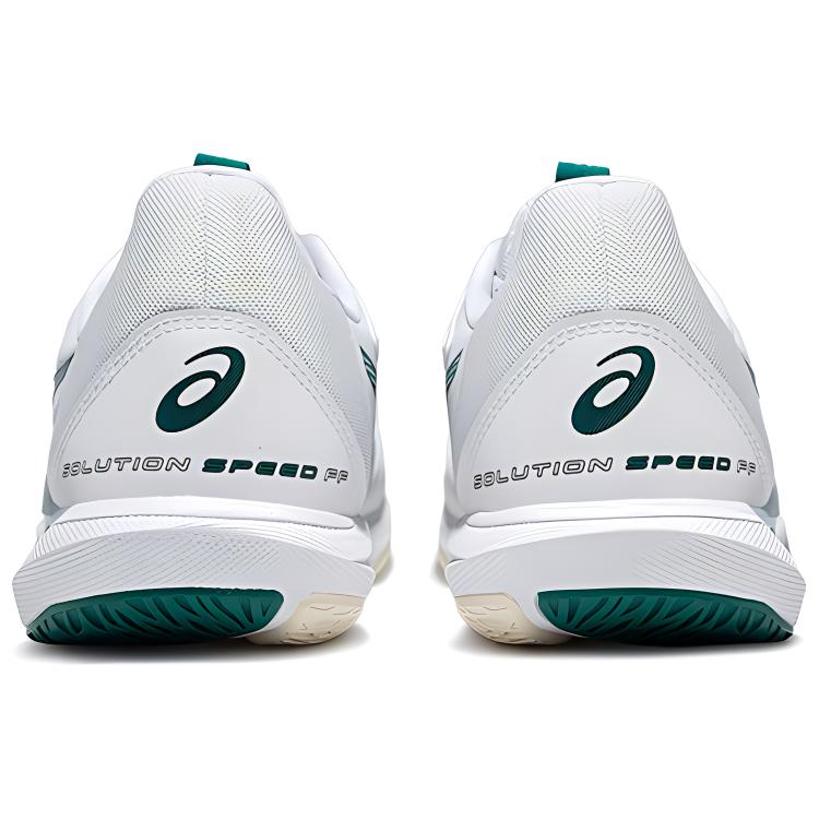 Asics Solution Speed FF 3 Comfortable Breathable Low Top Tennis Shoes Men Sneakers White Green 1041A498-100