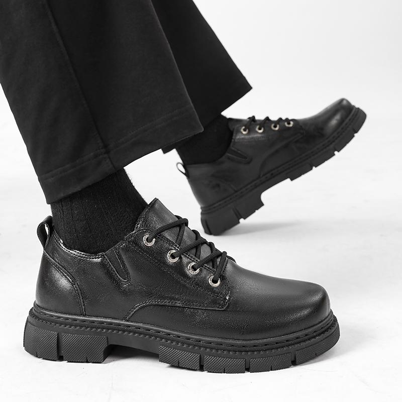 Брендовые летние мужские кожаные туфли — фото 5