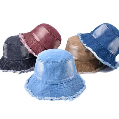 Denim Fisherman Hat Summer Basin Hat Women's Sunscreen Sunshade Hat