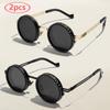 Protective Glasses Punk Polarized Round Sunglasses ND9 Adjustable Dimming Sun Glasses Men Women Fishing Eyeglasses Outdoor UV400