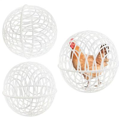 Jaula Esférica para Pollos Caminantes Jaula Redonda para Conejos Puede Rodar Caminar Para Alimentar Gallinas Pollos de Corral Accesorios