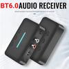 Adaptador Bluetooth 5.0 Receptor de Áudio Sem Fio Estéreo 3.5mm Aux R/LC RCA Suporte para Reprodução de U-disk
