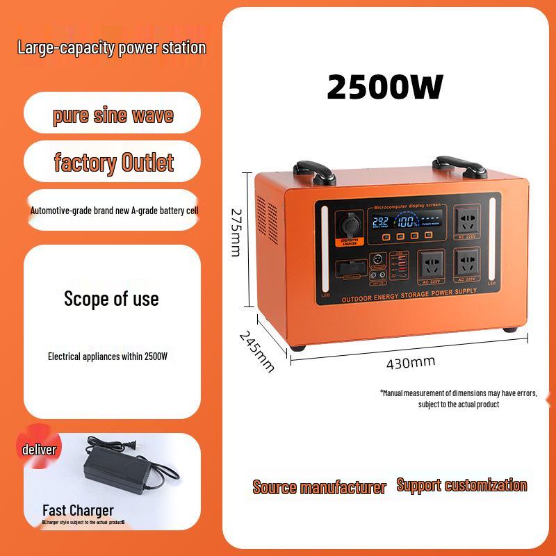 300W Portable Outdoor Power Bank - Large Capacity Emergency Energy Storage for Camping, 220V